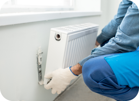 Désembouage d'un radiateur